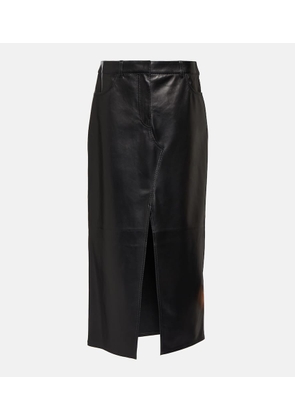 Givenchy Leather midi skirt
