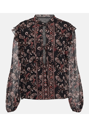 Giambattista Valli Printed silk blouse
