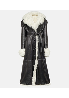 Magda Butrym Shearling-lined leather coat