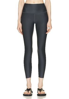 alo Airlift 7/8 High Waist Legging in Anthracite - Black. Size L (also in S, XS).
