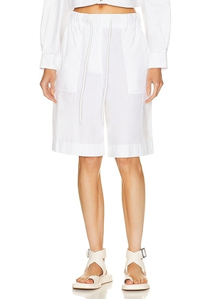 Moncler Long Short in White - White. Size 38 (also in 40).