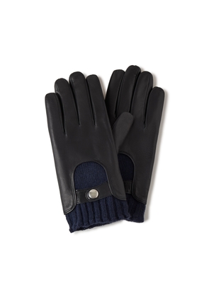 Mulberry Men's Men's Biker Gloves - Midnight-Sapphire - Size 8