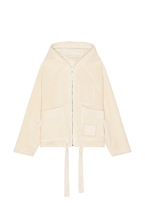 JACQUEMUS Le Blouson Banho in Off White - Ivory. Size 46 (also in 48, 50).