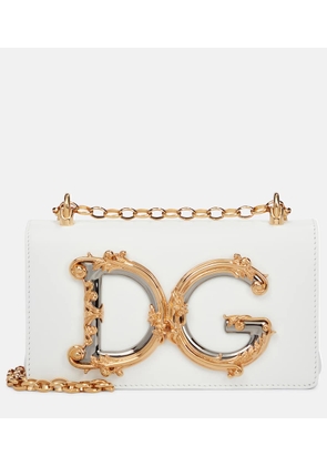 Dolce&Gabbana DG Girls Mini leather shoulder bag