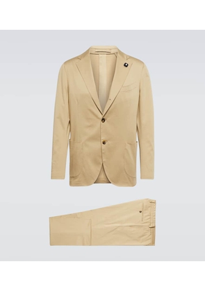 Lardini Single-breasted cotton-blend suit
