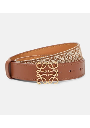 Loewe Anagram jacquard leather belt