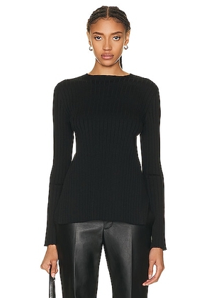 The Row Ash Top in Black - Black. Size L (also in XL).