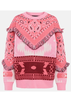 Alanui Wool jacquard sweater