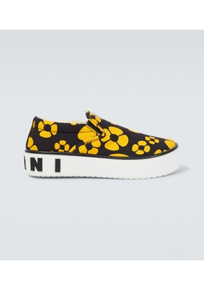 Marni x Carhartt floral slip-on sneakers