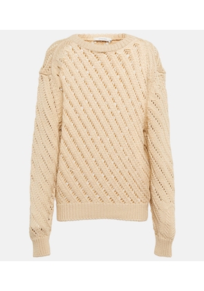 Lemaire Openwork cotton-blend sweater