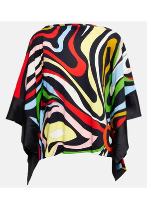 Pucci Printed poncho blouse