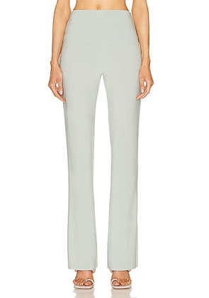 Norma Kamali Boot Pant in Dried Sage - Sage. Size L (also in M).