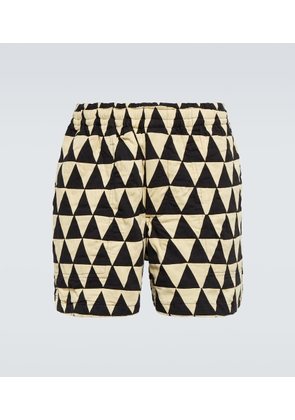 Bode Thousand Pyramid cotton shorts