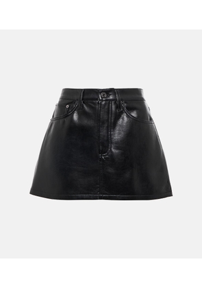 Agolde Faux-leather miniskirt