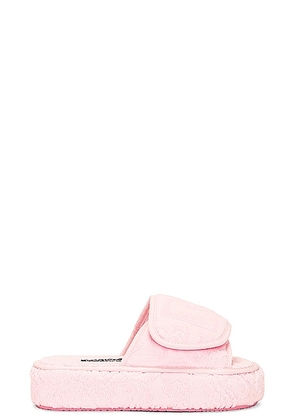 Dolce & Gabbana Casa Logo Jacquard Slippers in Pink - Blush. Size L (also in M, S).