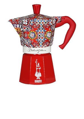 Dolce & Gabbana Casa Dolce & Gabbana x Bialetti Casa 6 Cup Moka Machine in Medium Red - Red. Size all.