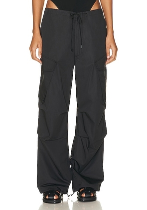 AGOLDE Ginerva Cargo Pant in Black - Black. Size L (also in M, S, XS).