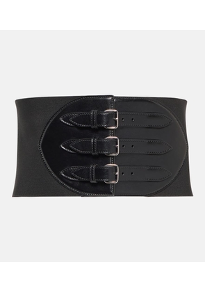 Alaïa Buckled leather corset belt