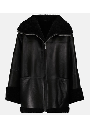 Toteme Shearling-lined leather jacket