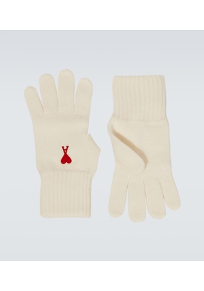 Ami Paris Ami de Cœur virgin wool gloves