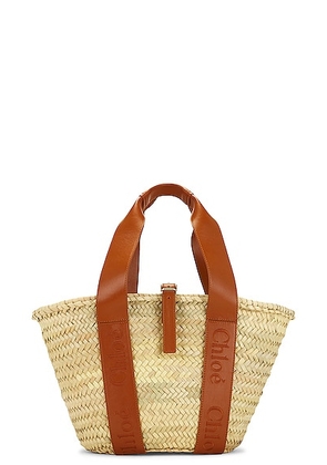 Chloe Sense Basket Tote Bag in Caramel - Brown. Size all.
