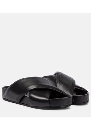 Jil Sander Quilted leather sandals
