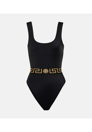 Versace Greca printed swimsuit