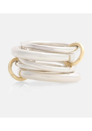 Spinelli Kilcollin Vela sterling silver and 18kt gold linked rings