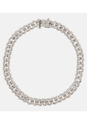 Shay Jewelry Mini 18kt white gold bracelet with diamonds