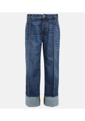 Bottega Veneta High-rise cropped straight jeans