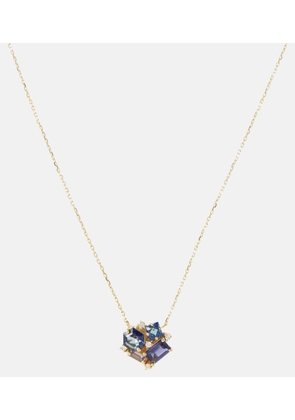 Suzanne Kalan Amalfi Collection Blossom 14kt yellow gold necklace with diamonds