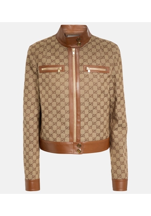 Gucci GG Supreme canvas bomber jacket