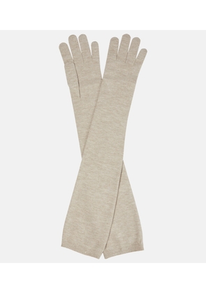 Brunello Cucinelli Lurex® cashmere gloves