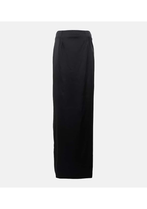 Balenciaga Satin maxi skirt