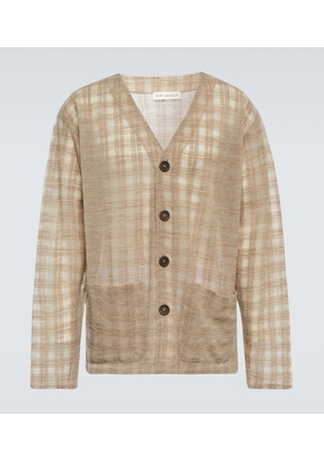 Our Legacy The Cardigan checked cardigan