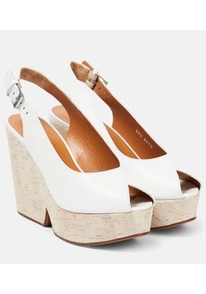Clergerie Dylan slingback wedge pumps