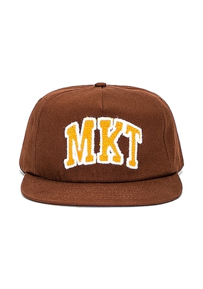 Market Arc 5 Panel Hat in Acorn - Brown. Size all.