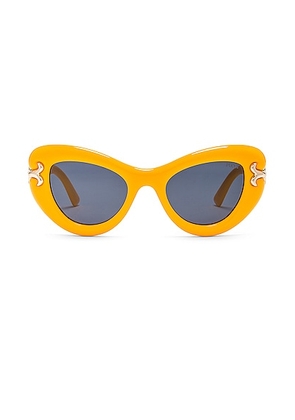 Emilio Pucci Cat Eye Acetate Sunglasses in Yellow - Yellow. Size all.