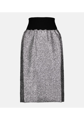 Moncler Genius 2 Moncler 1952 Lurex® wool-blend midi skirt