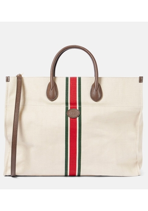 Gucci Large foldable linen tote bag