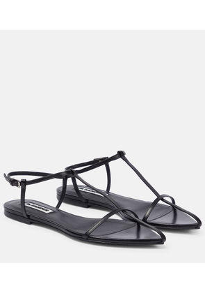 Jil Sander Nappa platform sandals