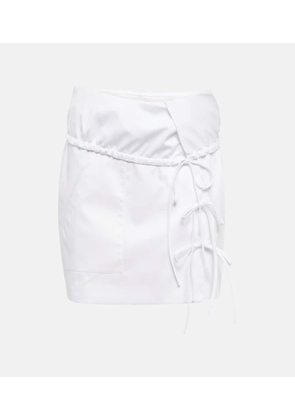 Altuzarra Ian wrap cotton-blend miniskirt