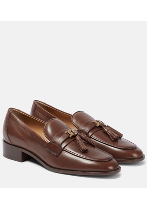 Tod's Tassel-trimmed leather loafers