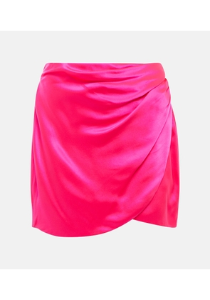 The Sei Wrap silk miniskirt