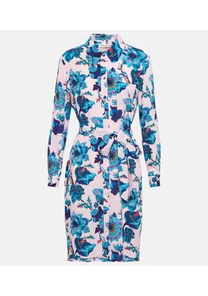 Diane von Furstenberg Prita floral-print shirt minidress