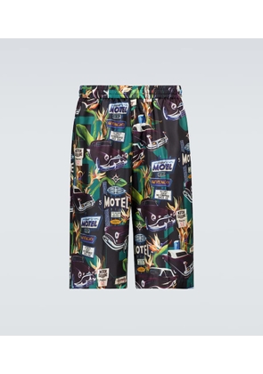 Givenchy Printed silk shorts