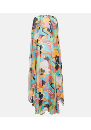 Etro Printed silk gown