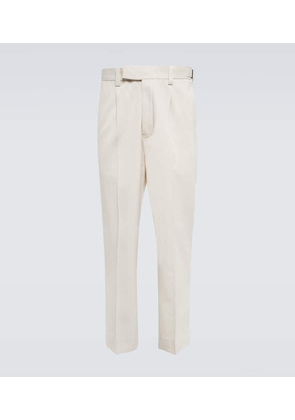 Zegna Straight cotton and wool pants