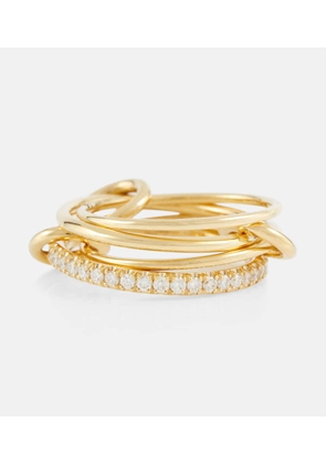 Spinelli Kilcollin Pisces Pavé 18kt gold ring with diamonds
