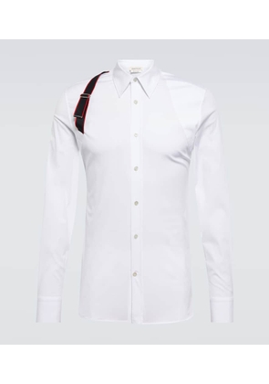 Alexander McQueen Signature Harness cotton-blend shirt
